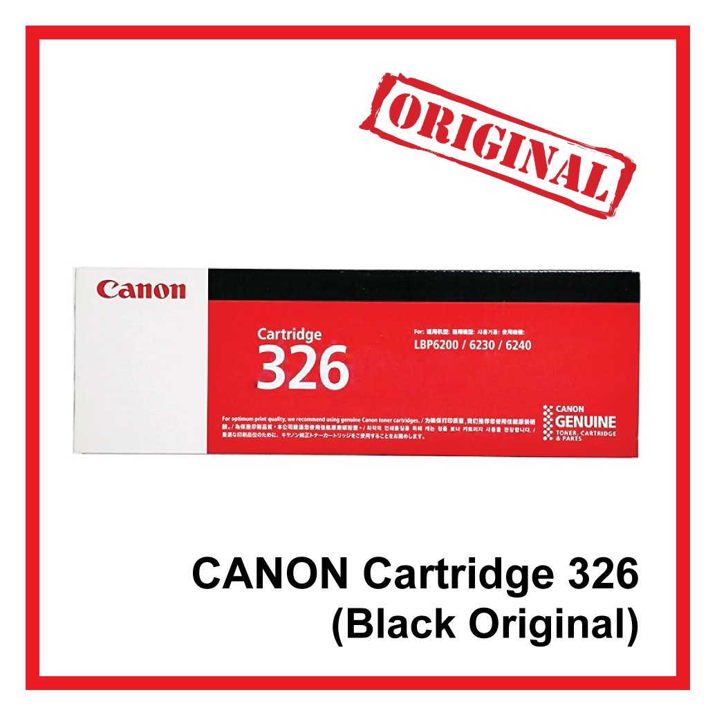 โปรส่งฟรี-canon-326-black-original-laserjet-toner-cartridge-canon-326
