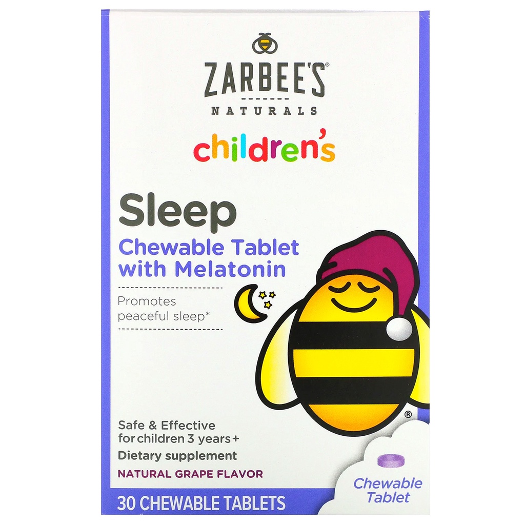 ภาพสินค้าขนาด 30 เม็ด , 50 เม็ด Zarbee's Naturals Children's Sleep อาหารเสริม ช่วยให้นอนหลับง่ายขึ้น หลับสนิท สบาย จากร้าน kf_p76zjsd บน Shopee ภาพที่ 3