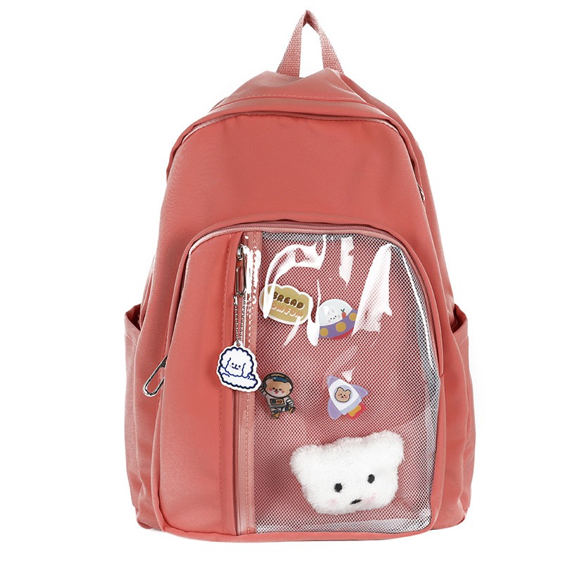 ทักแชทสอบถามสต๊อคก่อนกดสั่งซื้อ-poodle-backpack-กระเป๋าเป้ใบใหญ่-แถมฟรีตุ๊กตาห้อยกระเป๋า