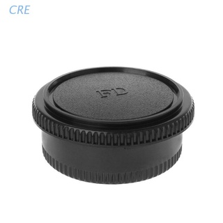 CRE  Rear Lens Body Cap Camera Cover Anti-dust Mount Protection Plastic Black for Canon FD