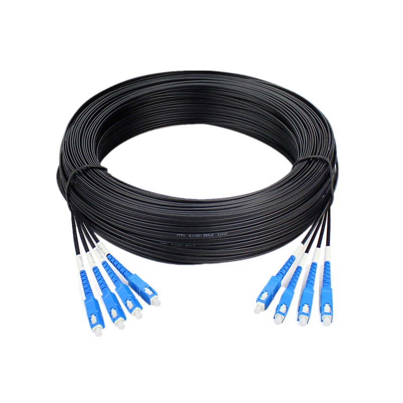 100m Outdoor CPRI Fiber Optic Patch Cord LC SC FC ST 4 Cores SM MM ...