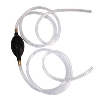 EDB* Gasoline Siphone Hose, Gas Oil Water Fuel Transfer Siphon Pump, Portable Widely Use Hand Fuel Pump, Fuel Transfer Pump with 2 Durable PVC Hoses