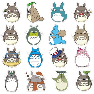 TOTORO โทโทโร่เพื่อนรัก STICKER สติกเกอร์กันน้ำรูปแบบที่แตกต่างกัน,50ชิ้น