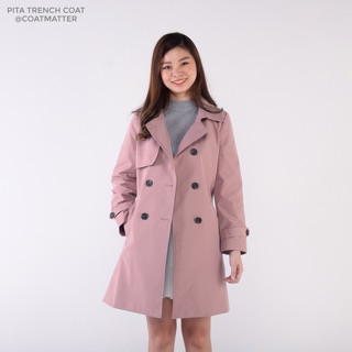 Coatmatter - PITA Trench Coat : Dusty Pink เทรนช์โค้ท