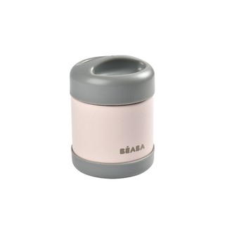 BEABA กระปุกเก็บอาหารสแตนเลส Stainless Steel Isothermal Portion 300 ml (Dark Grey / Light Pink)