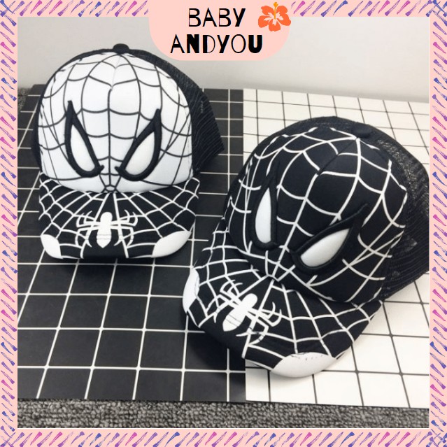 สินค้าพร้อมส่ง-หมวกเด็ก-หมวกเด็กโต-หมวกแฟชั่นแก๊ป-baby-hat-หมวกแมงมุม