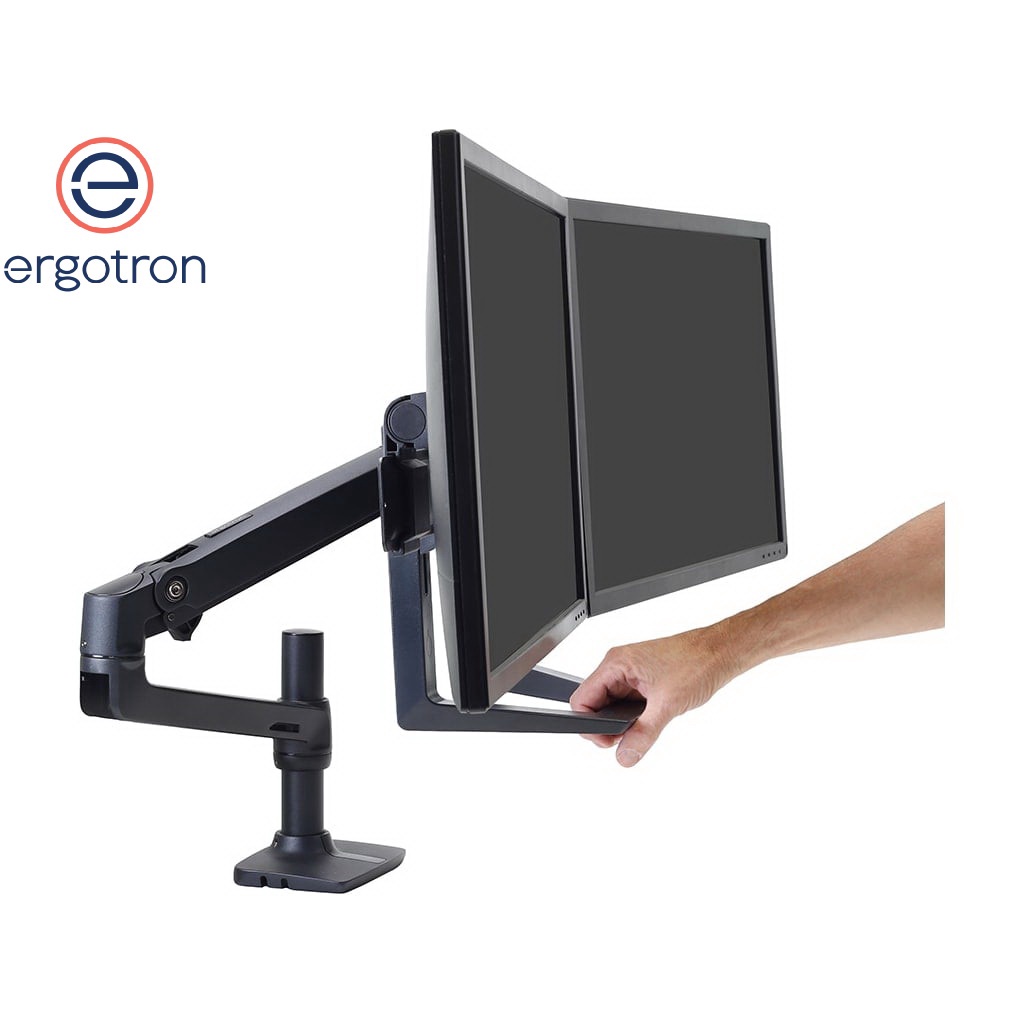Ergotron 97-783 Dual Monitor Mounting and Handle Kit, Up to 24-inch ...
