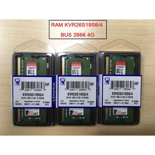 สินค้า Kingston RAM NoteBook (KVR26S19S6/4) BUS 2666 NB 4GB **ของใหม่**