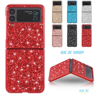 SWAROVSKI เคสโทรศัพท์มือถือ TPU PC ประดับเลื่อมเพชร วิบวับ หรูหรา สําหรับ Samsung Z Flip 3 5g