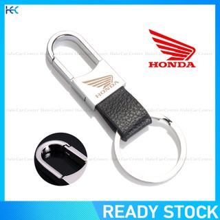 ภาพขนาดย่อของสินค้าLeather Strap Keyring Motorcycle Keychain Car keychain for Honda Motor