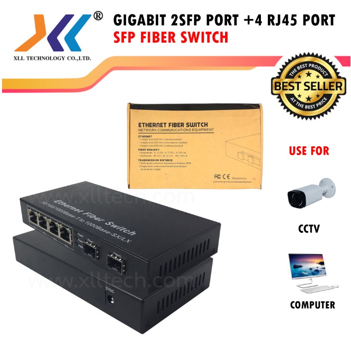 gigabit-2-sfp-port-4-rj45-port-ethernet-fiber-switch-10-100-1000