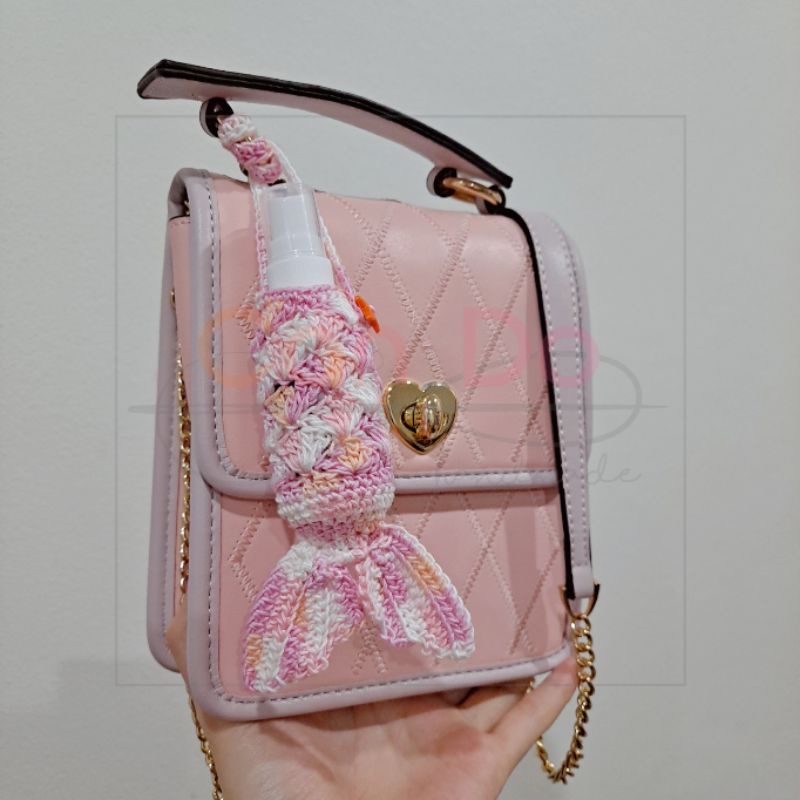 มีรีวิว-ถุงแอลกอฮอล์-กระเป๋าถักโครเชต์-น้องเมอร์เมด-can-do-handmade