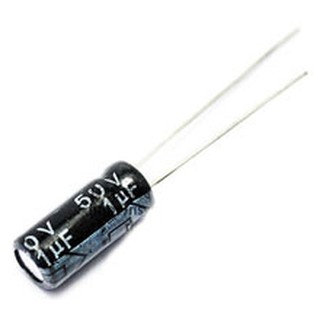 C Capacitor 1uF (10ชิ้น) เลือกโวลต์ (V) ได้ ตัวเก็บประจุ อิเล็กโทรไลต์ คาปาซิเตอร์