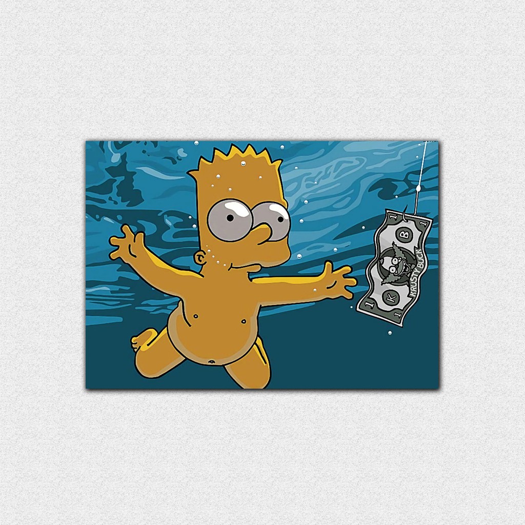 Hiasan DINDING WALL DECOR / WALL DECORATION / THE SIMPSON NIRVANA ...