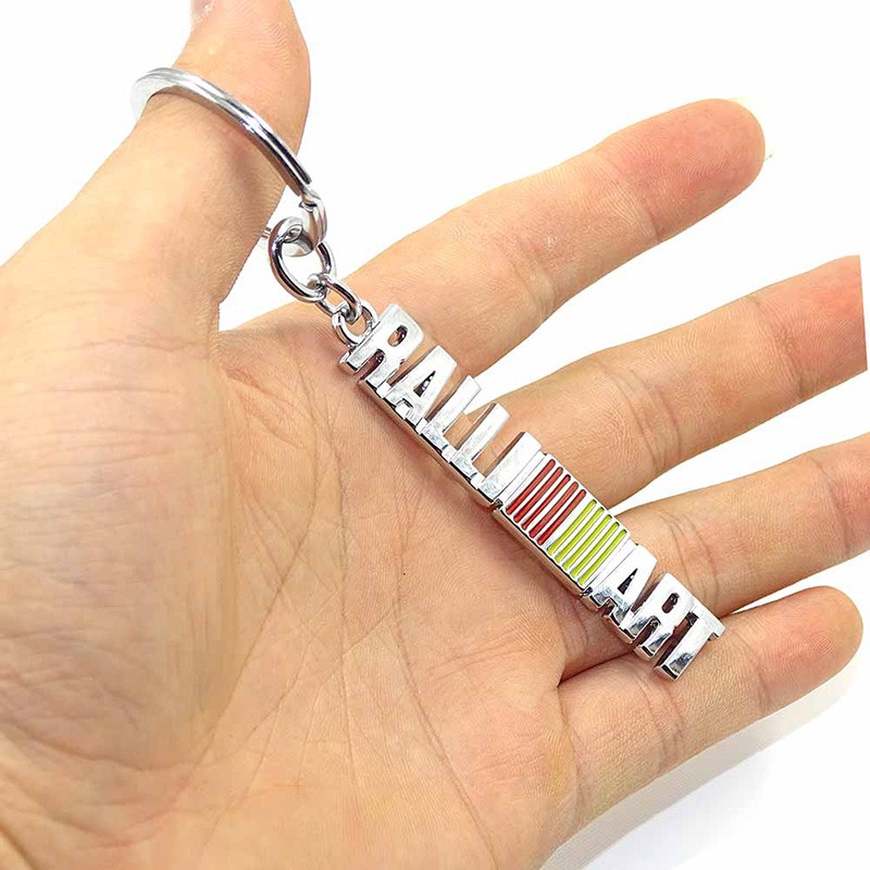 พวงกุญแจกุญแจเม้าส์รถโลหะ-1pcs-keyring-สำหรับ-ralliart-มิตซูบิชิพวงกุญแจ