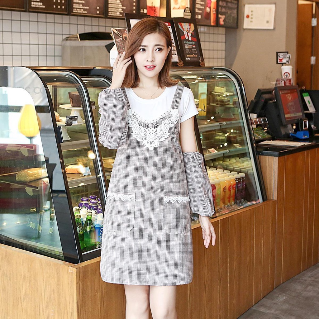 april-korean-fashion-kitchen-home-กันน้ำชุดทำงานสำหรับผู้ใหญ่