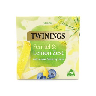 [แยกซอง/ยกกล่อง] Twinings, FENNEL &amp; LEMON ZEST ไม่มีคาเฟอีน