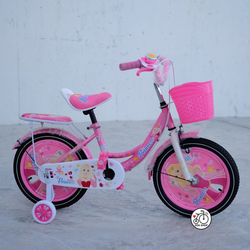 ภาพสินค้าจักรยานเด็ก จักรยานเจ้าหญิง 16 นิ้ว รุ่นเจ้าหญิง princess ฝาครอบล้อแสนน่ารัก จากร้าน oskshop บน Shopee ภาพที่ 3