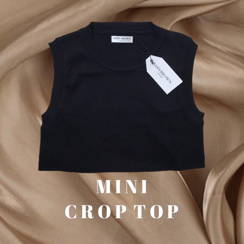 mini-crop-top-เสื้อกล้ามไหมพรม-แขนกุด-กรอกโค้ด-ht4x666-รับส่วนลด-10-ลดสูงสุด-50-เมื่อช้อปครบ-99
