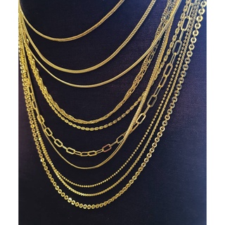 ภาพขนาดย่อของภาพหน้าปกสินค้าSHINING GOLD สร้อยคอ คละลาย (เลือกลายได้) ทองคำแท้ 96.5% น้ำหนัก 1 สลึง จากร้าน shininggoldjewelry บน Shopee