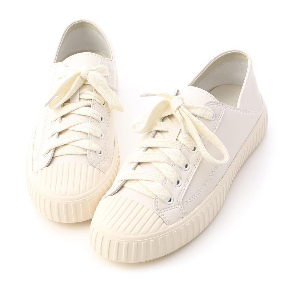 ภาพสินค้ารองเท้าผ้าใบบิสกิต มี 2 สี ขาว ดำ รุ่น 77 พร้อมส่งในไทย จากร้าน bright232 บน Shopee ภาพที่ 1
