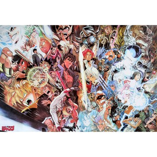 โปสเตอร์ การ์ตูน โชเนนจัมป์ 40ปี Shonen Jump 40th Anniversary 少年ジャンプ POSTER 24”x35” นิ้ว Japan Anime Manga