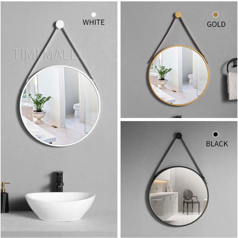 กระจกห้องน้ำ-40-50-60cm-กระจกกลม-bathroom-round-mirror