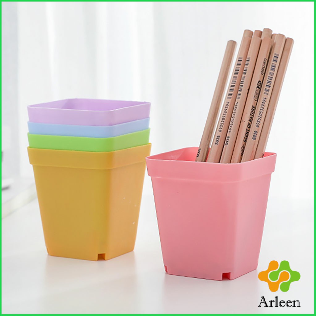 arleen-กระถางต้นไม้พลาสติก-พร้อมถาดรอง-กระถางขนาดเล็ก-plastic-flowerpot