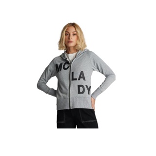 Mc JEANS เสื้อกันหนาวผู้หญิง เสื้อแขนยาว มีฮู้ด รูปทรงสวยคลาสสิค Mc Lady Summer สีเทา เสื้อ ฮู้ด mc MJHP084