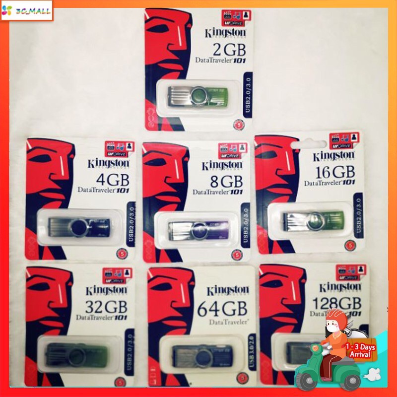 ภาพหน้าปกสินค้าUSB Flash Drive 2GB 4GB 8GB 16GB 32GB 64GB 128GB รุ่น DT101 แฟลชไดร์ฟ micro SD แฟลชไดร์ฟ แฟลชไดร์ จากร้าน guyasitt บน Shopee