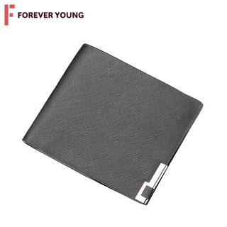 TForever Young-กระเป๋าสตางค์ใบสั้น หนังพียูเกรดพรีเมียม มีช่องใส่บัตร สัมผัสนิ่มสบายมือ รุ่น BL-1383
