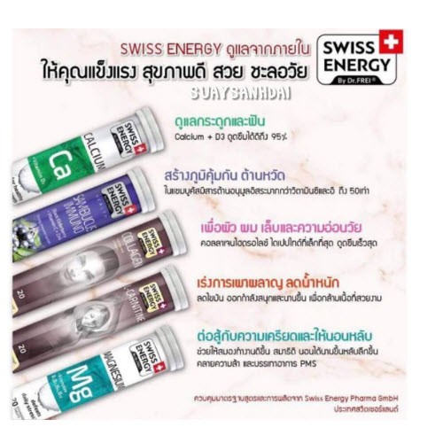 ภาพสินค้าSwiss Energy แบบเม็ดฟู่ จาก สวิสเซอร์แลนด์ 20 เม็ด จากร้าน suaysanhdai บน Shopee ภาพที่ 1