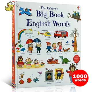 *(*ใช้โค้ดรับcoinคืน10%ได้*)  พร้อมส่ง* หนังสือบอร์ดบุ๊ค The Usborne Big Book of English Words" หนังสือสอนคำศัพท์ร่วม 1000 คำ