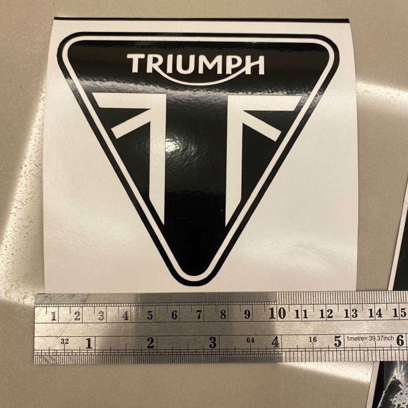 สติ๊กเกอร์แต่งรถ-triumph-ไซค์-13-cm