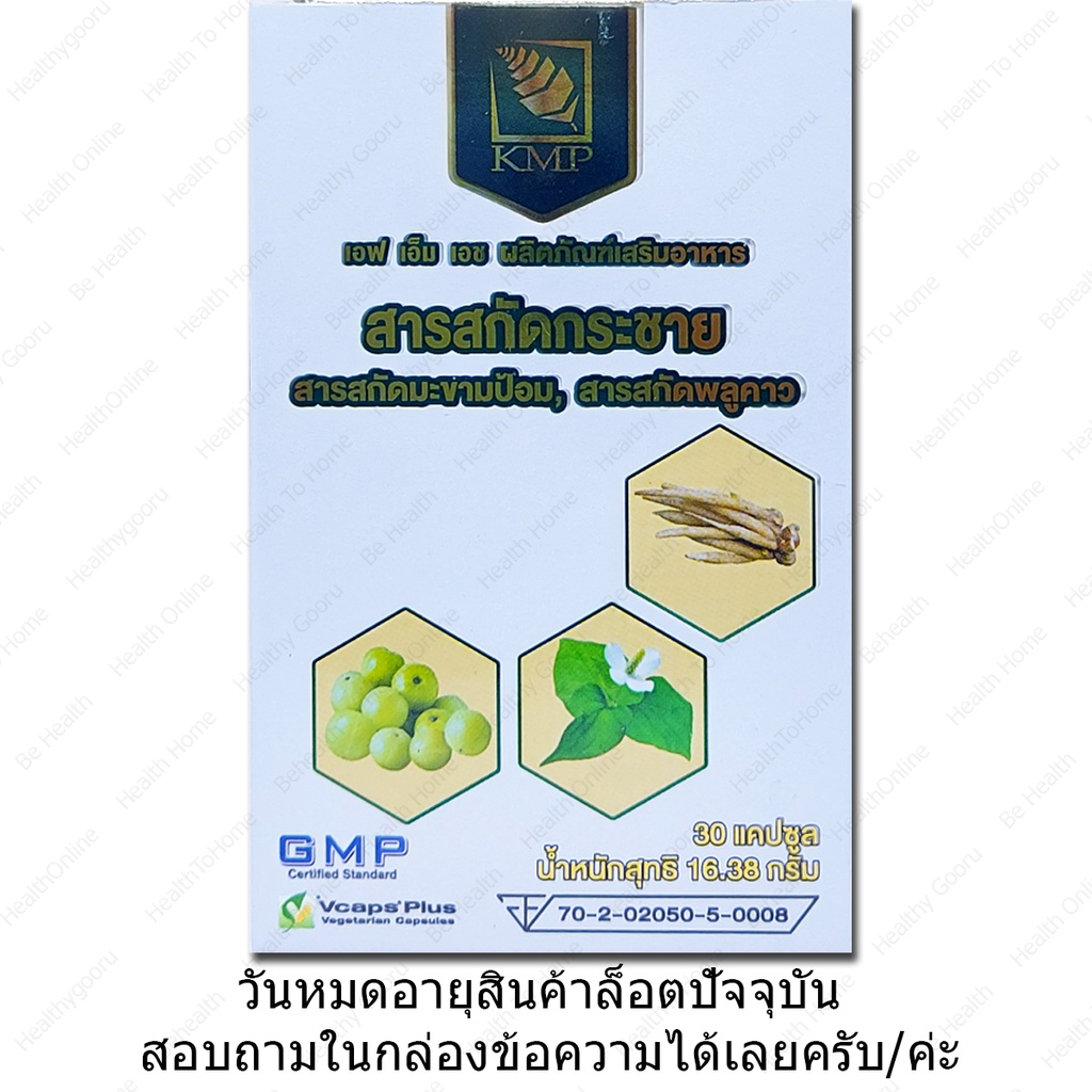 เคเอ็มพี-กระชายสกัด-มะขามป้อมสกัด-พลูคาวสกัด-kmp-finger-root-extract-emblica-extract-houttutnia-cordata-extract-30-แคป