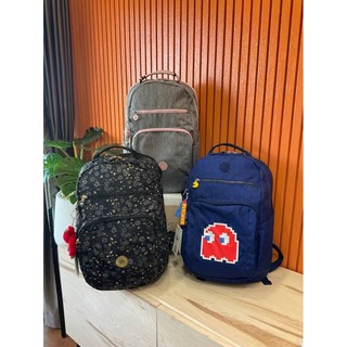 Kipling Backpack Size M รุ่น KI3825 กระเป๋าเป้สะพายหลัง วัสดุกันน้ำ น้ำหนักเบา