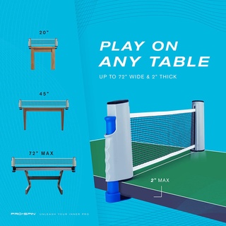 ภาพขนาดย่อของภาพหน้าปกสินค้าTable Tennis rack เสาตาข่ายปิงปอง รุ่น Blue โต๊ะปิงปอง เน็ทปิงปอง เน็ท พับเก็บได้ แบบพกพา จากร้าน unlimited_sports บน Shopee ภาพที่ 2