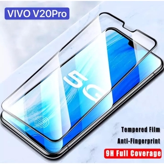 [ส่งจากไทย] ฟิล์มกระจก เต็มจอ กาวเต็ม ขอบดำ 9H For Vivo V20Pro คุณภาพดี ติดง่าย