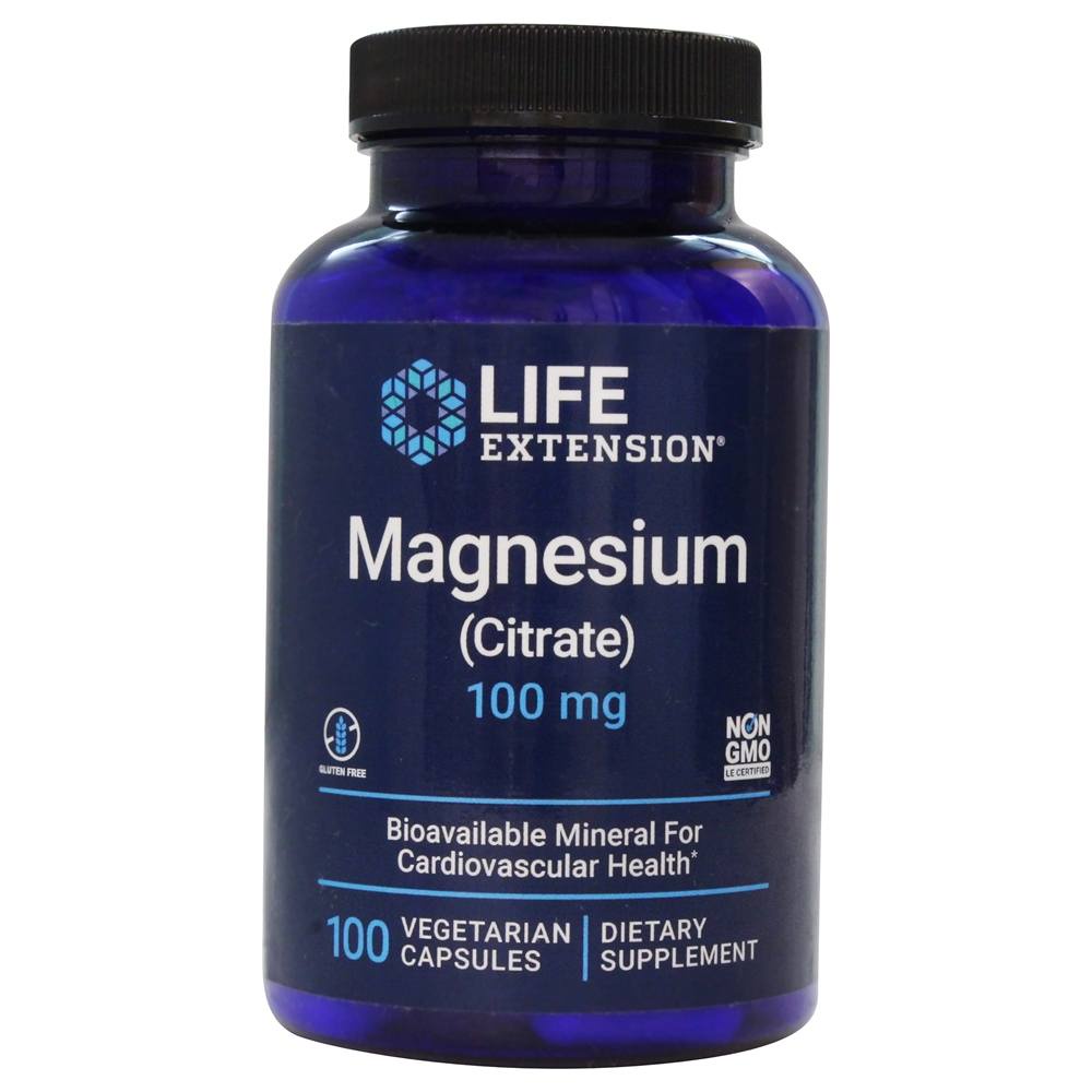 Life Extension, Magnesium (Citrate), 100 mg, 100 Vegetarian Capsules (Exp.11/2025) Shopee Thailand