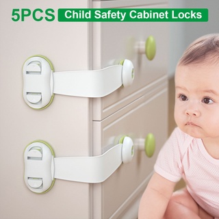 5pcs สายล็อคตู้เย็น สายล็อคตู้ สายล็อคประตู ที่ล็อคกันเด็กเปิด เพื่อความปลอดภัยสำหรับเด็ก มาตรฐาน