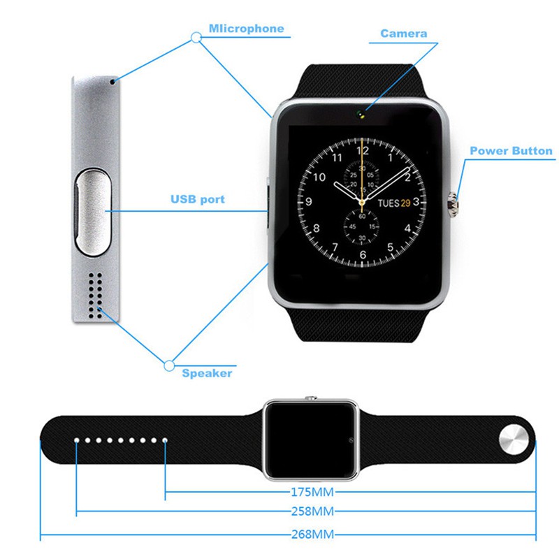 นาฬิกาข้อมือgt-08-นาฬิกาข้อมือ-smart-watch-เชื่อมต่อบลูทูธรองรับ-sim-tf-card