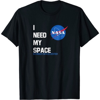 เสื้อยืดคอกลม แขนสั้น ผ้าฝ้าย พิมพ์ลาย I Need My Space - NASA Kennedy Space Center NASA สําหรับผู้ชาย