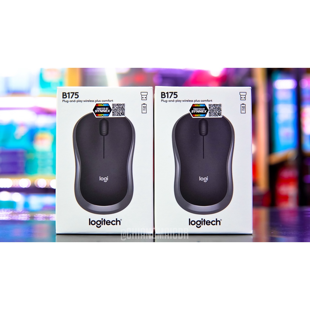 logitech-b175-wireless-mouse-2-4-ghz-with-usb-nano-receiver-สีดำตัดเทา-เมาส์ไร้สาย-usb-รับประกัน-1-ปี-synnex