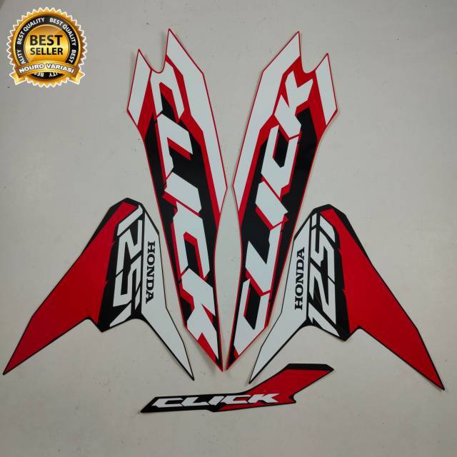 Hitam MERAH Striping thailand vario 125 click 125i 2018 2019 thailook ...