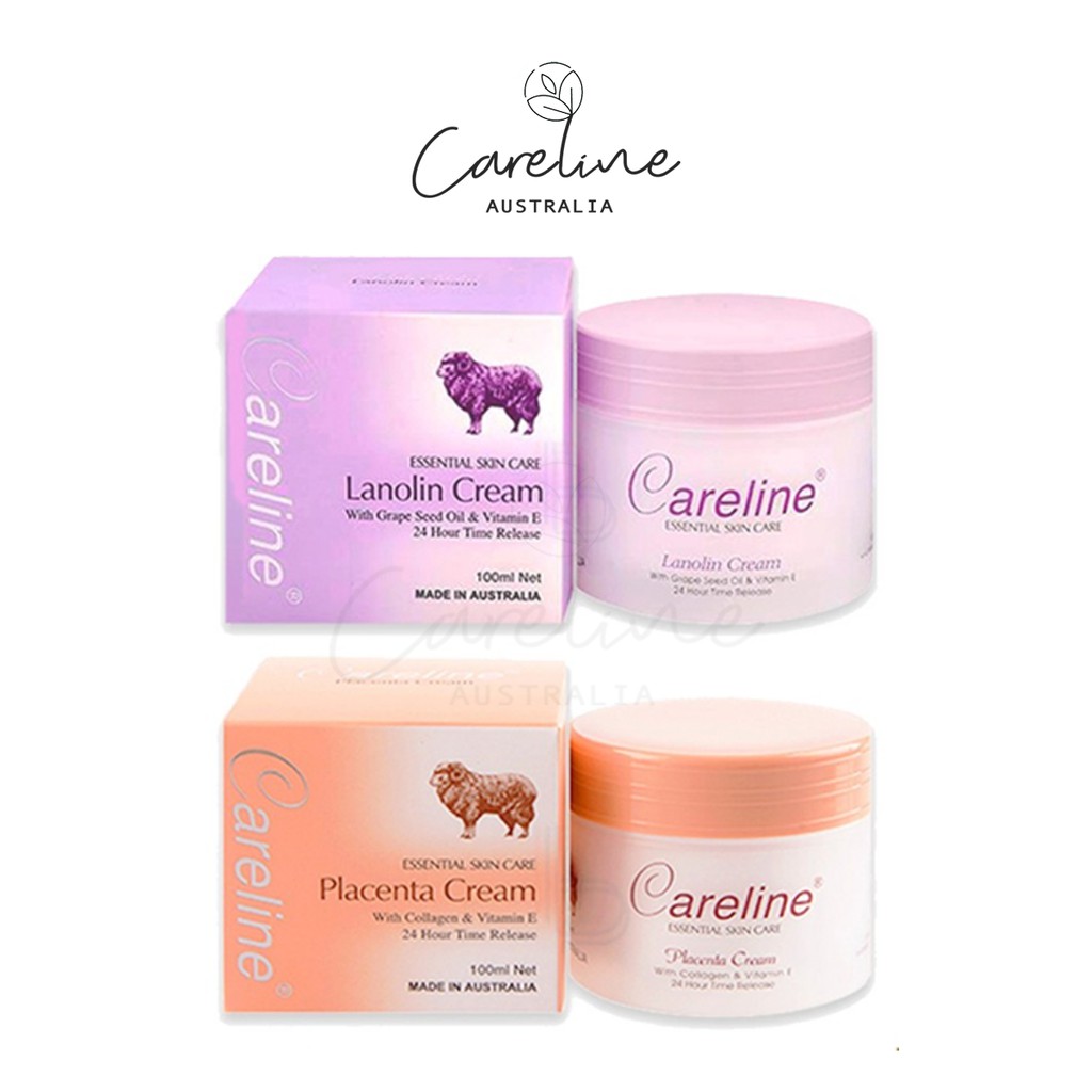 สีม่วง-ส้ม-careline-ครีมรกแกะ-lanolin-amp-placenta-cream-ขนาด-100ml-นำเข้าจากออสเตรเลีย