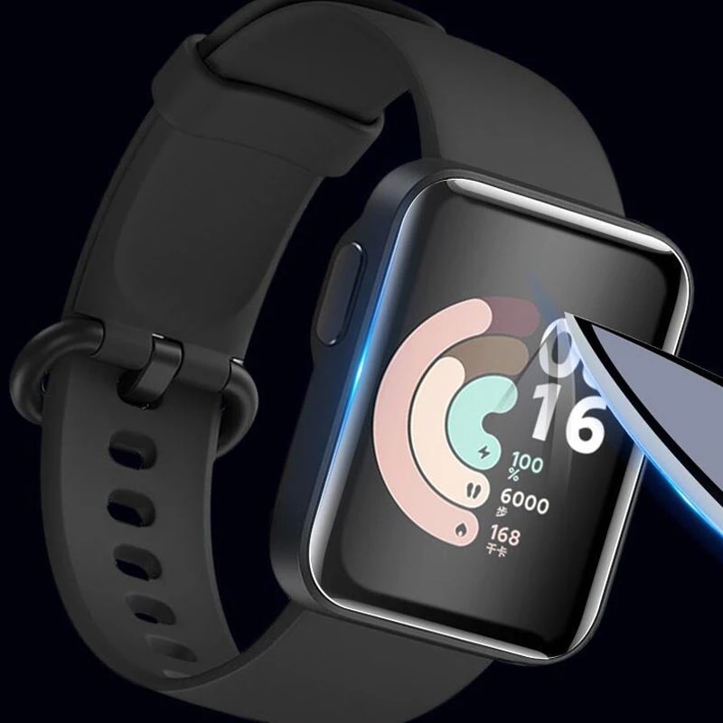 ภาพสินค้าฟิล์มกันรอยหน้าปัดนาฬิกาข้อมือ แบบไฮโดรเจลนิ่ม ป้องกันเต็มรูปแบบ สำหรับ Xiaomi Redmi Watch 2 Lite Xiaomi Mi Watch Lite จากร้าน moyte.th บน Shopee ภาพที่ 8