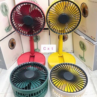 พัดลมพกพา พัดลมมินิแบบ พับเก็บ ตั้งโต๊ะ พกพาได้ 5นิ้วFolding USB Fan แบบชาร์จแบตได้