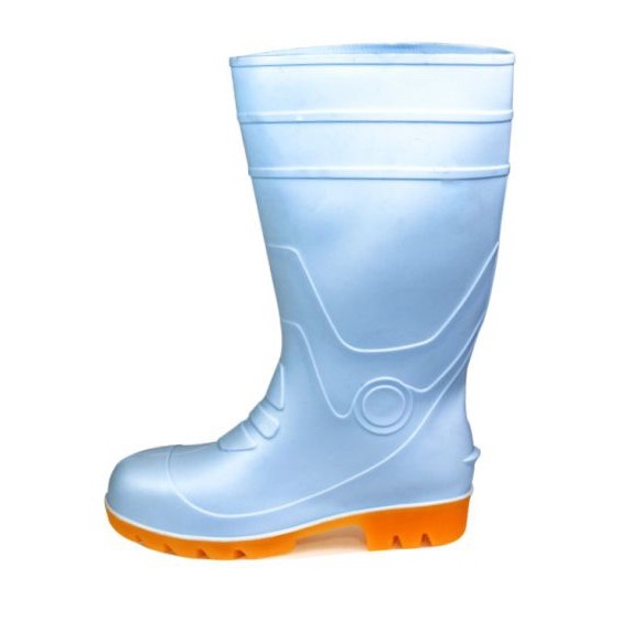 ภาพสินค้ารองเท้าบู๊ทเซฟตี้ PVC PANGOLIN ฺBOOT0018,BOOT0019 สูง 14" สีขาว เสริมหัวเหล็ก กันน้ำ น้ำมัน สารเคมี BOOT0019 จากร้าน safetycenter65 บน Shopee ภาพที่ 3