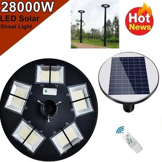 โคมไฟถนน UFO 10ทิศทาง LED 22000W -  28000W  Square Light  โคมไฟโซลาร์เซลล์ พลังงานแสงอาทิตย์ Solar Street Light