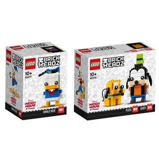 40377 + 40378 : LEGO BrickHeadz Disney Donald Duck + Goofy &amp; Pluto